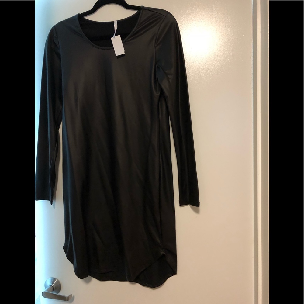 Black pleather dress